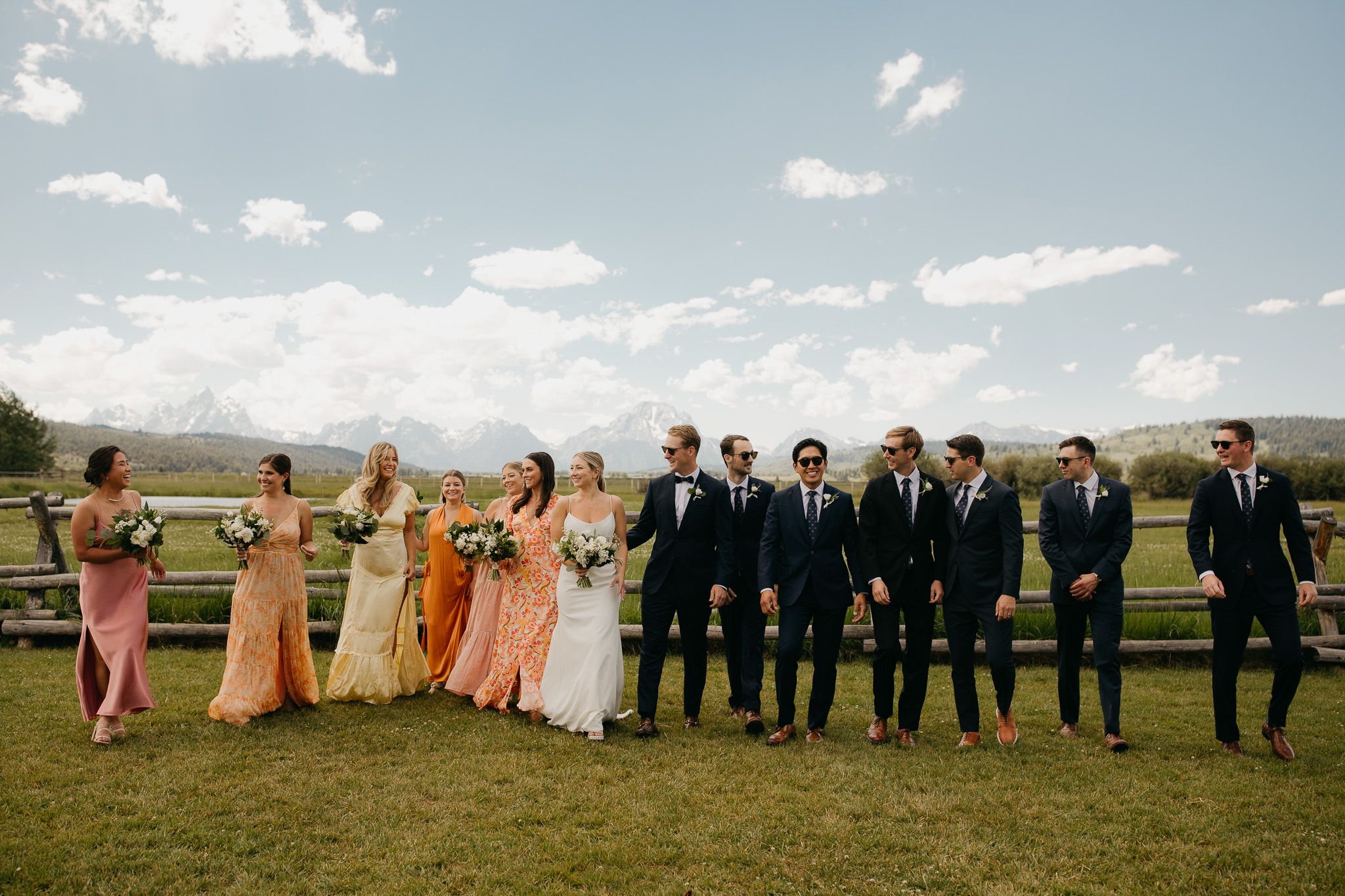 We can help you figure out a realistic Jackson Hole wedding flower budget based on your priorities. The side of the wedding party can influence your budget. Florals by Dandelion Floral at Diamond Cross Ranch in Jackson Hole, Wy